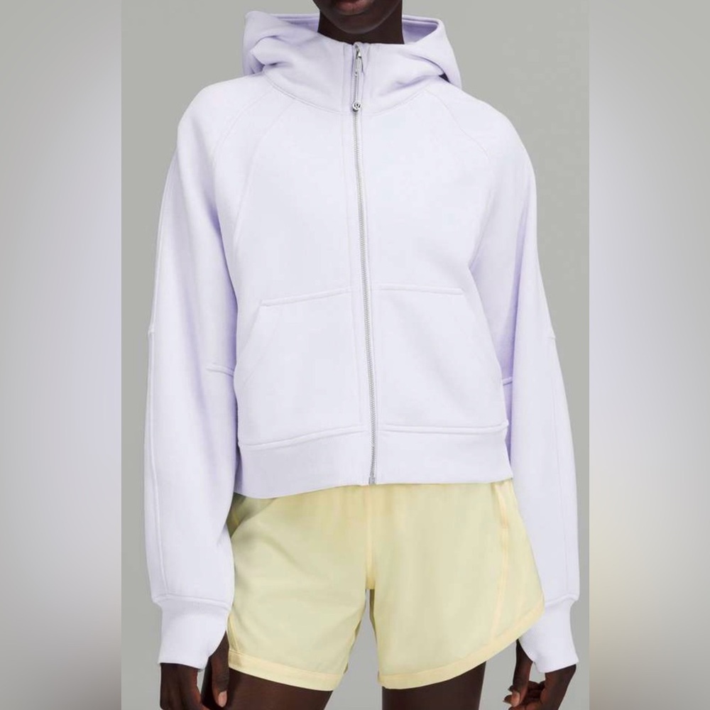 Lululemon Scuba Oversized Full-Zip Hoodie Sweatshirt Pastel Blue SZ. XS/S EUC